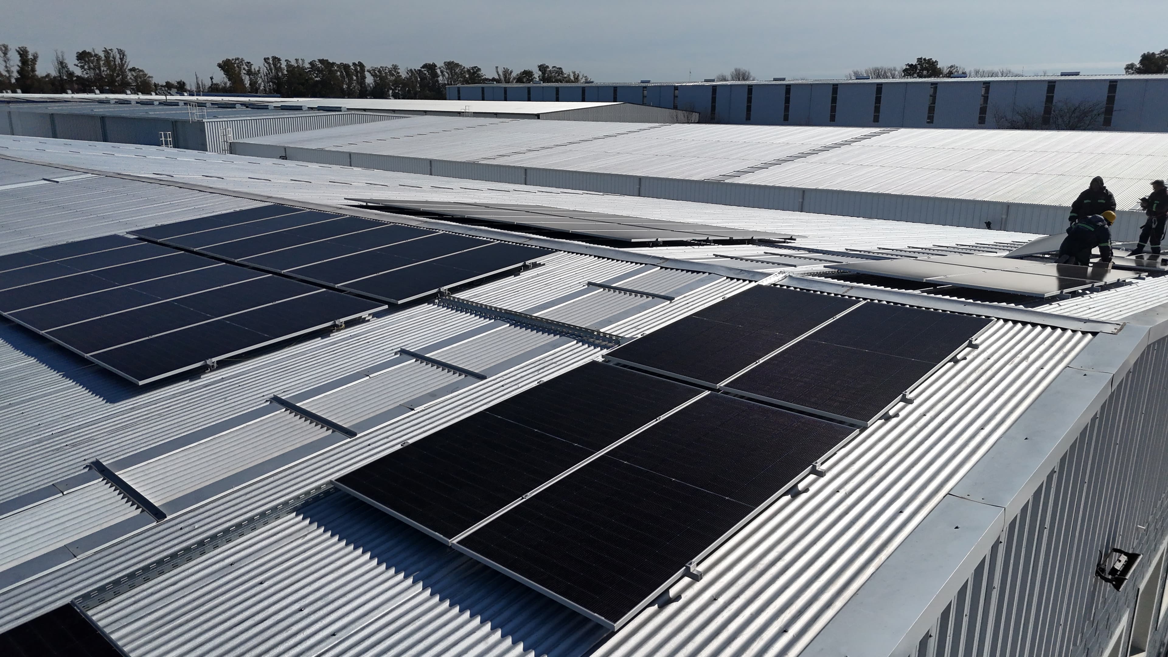 Solar panels background