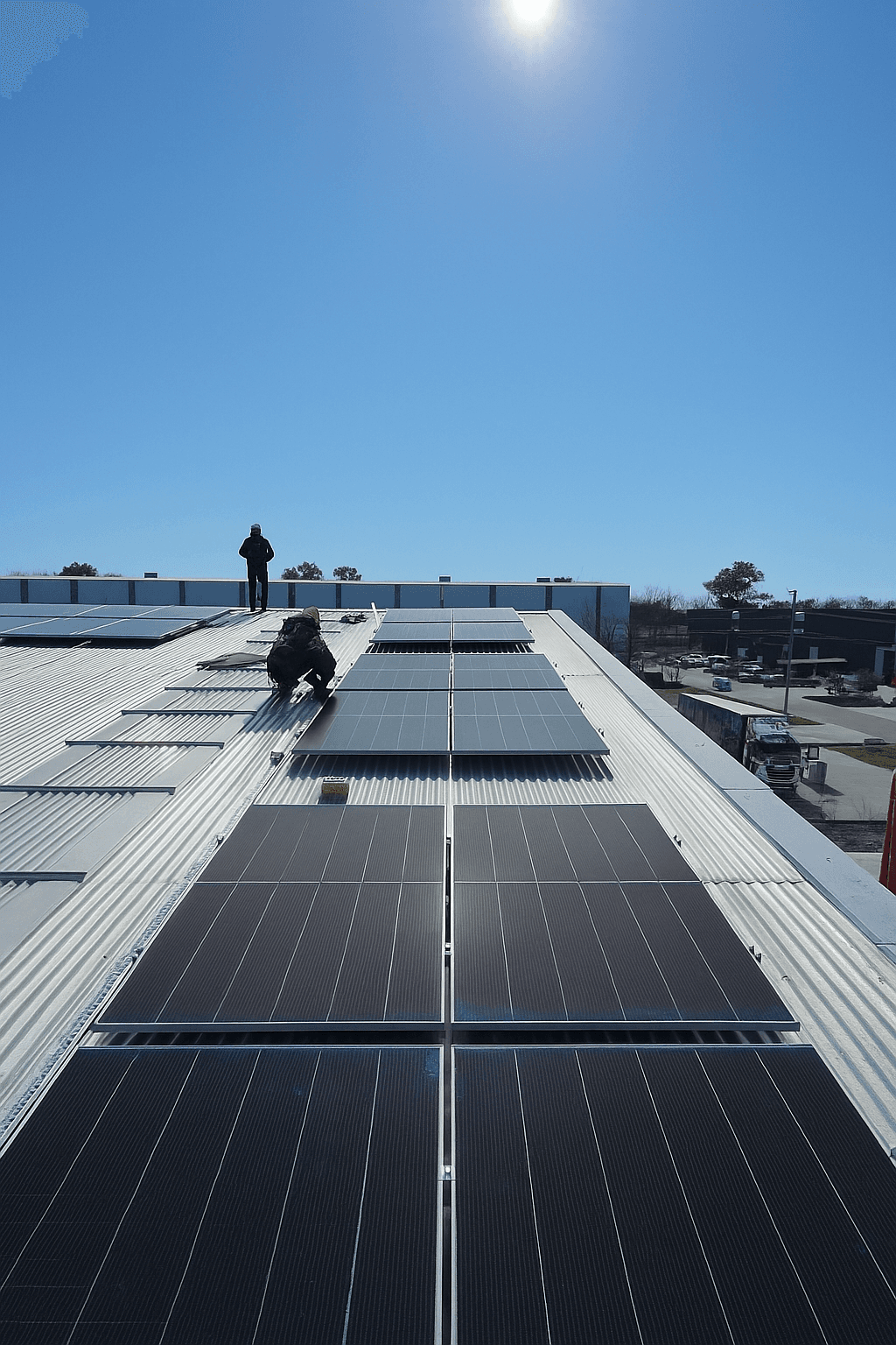 Solar panels background